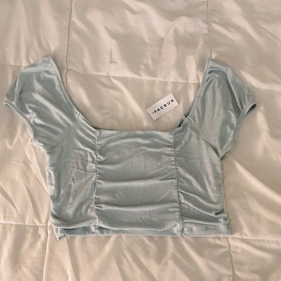 ☼ NWT Blue Pacsun Crop Top - Picture 4 of 7